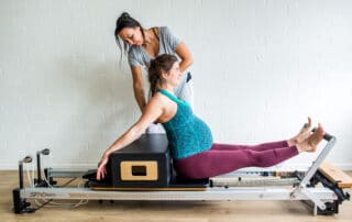 Enjoy modified and safe pilates classes during your pregnancy, and still get a workout!