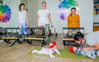 Don't miss out on your regular Pilates session at Village Birth. Bring bub too!